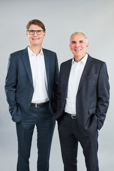Die Geschäftsführer Jürgen Walcher (links) und Christian Sura
